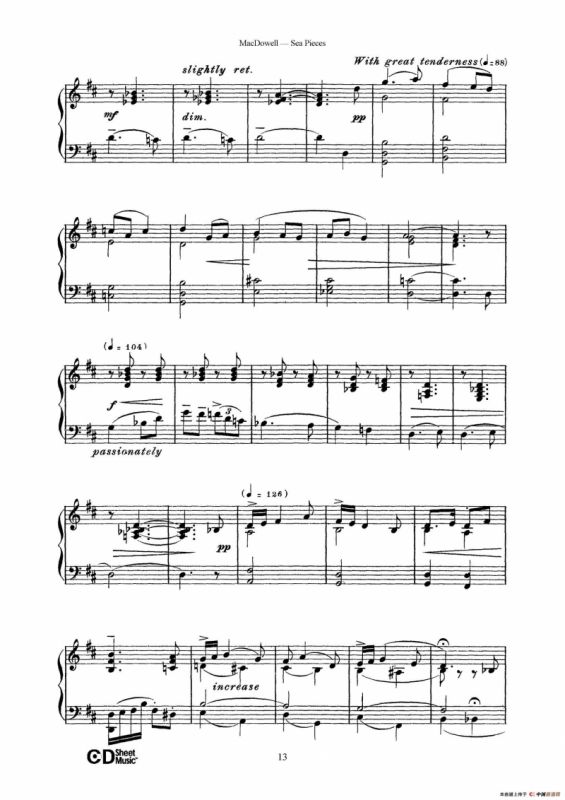 海景 Sea Pieces Op.55（No.5）