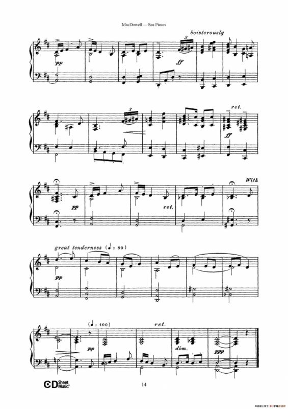 海景 Sea Pieces Op.55（No.5）