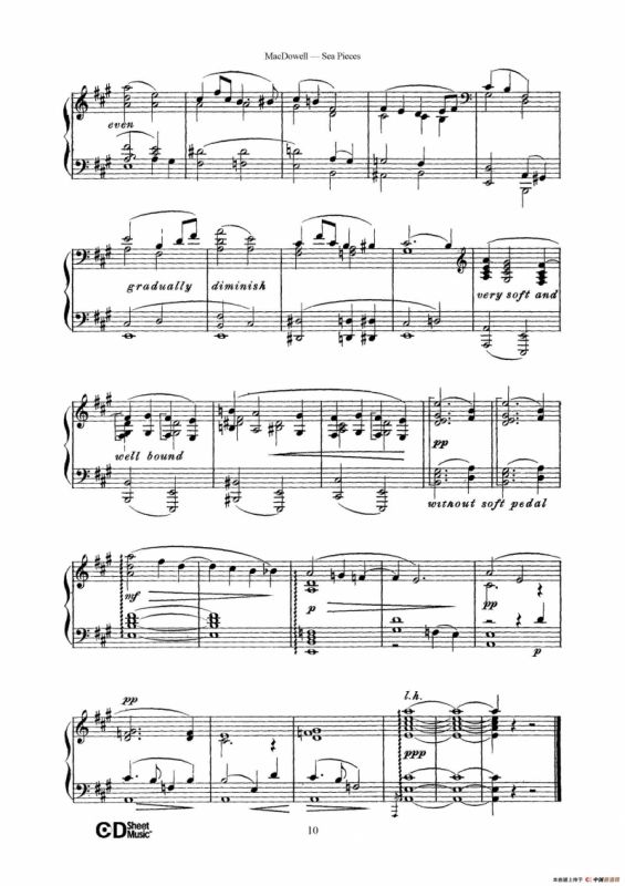 海景 Sea Pieces Op.55（No.4）