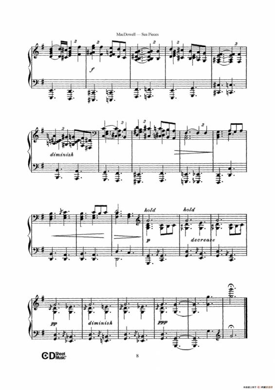 海景 Sea Pieces Op.55（No.3）