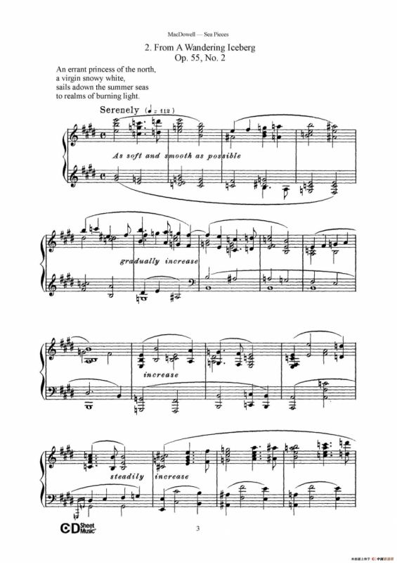 海景 Sea Pieces Op.55（No.2）