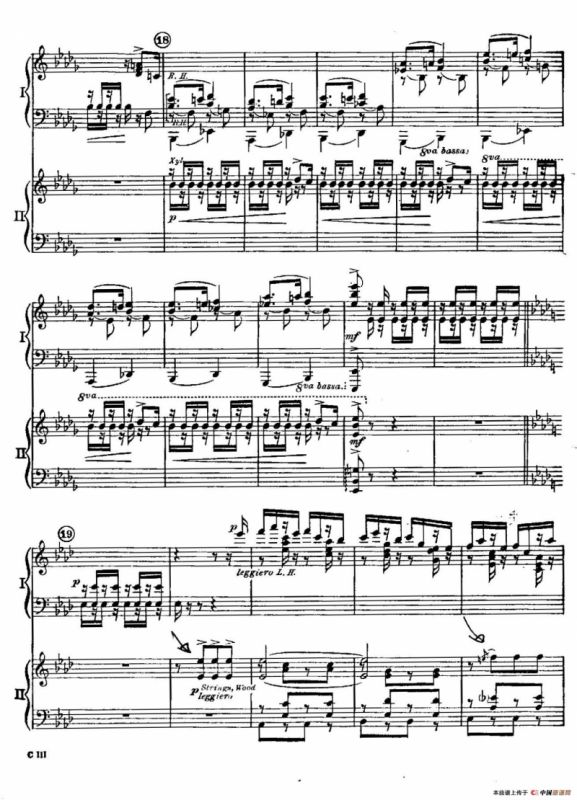 F大调爵士钢琴协奏曲（美版双钢琴原谱 P61—68）