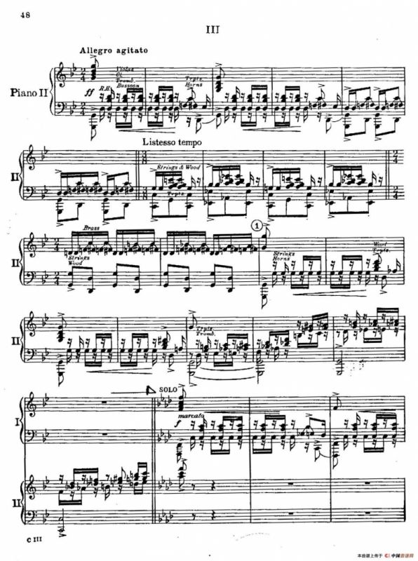 F大调爵士钢琴协奏曲（美版双钢琴原谱 P41—50）