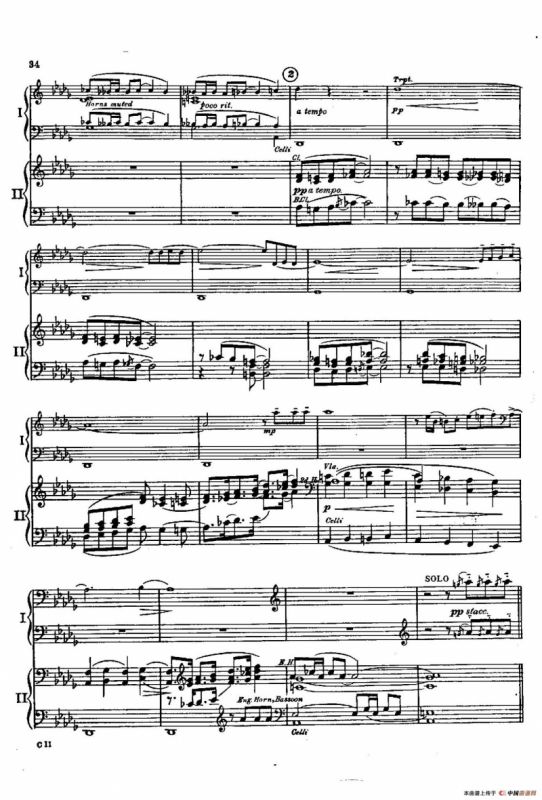 F大调爵士钢琴协奏曲（美版双钢琴原谱 P31—40）