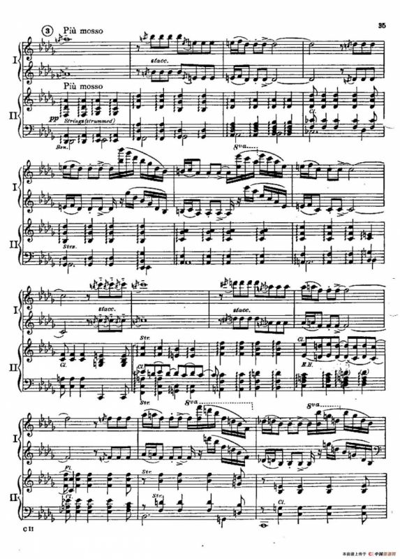 F大调爵士钢琴协奏曲（美版双钢琴原谱 P31—40）