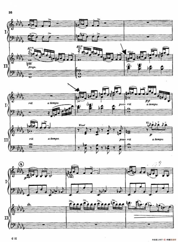 F大调爵士钢琴协奏曲（美版双钢琴原谱 P31—40）