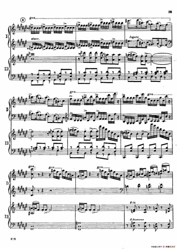 F大调爵士钢琴协奏曲（美版双钢琴原谱 P31—40）