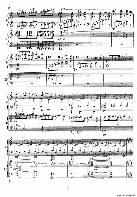 F大调爵士钢琴协奏曲（美版双钢琴原谱 P11—20）