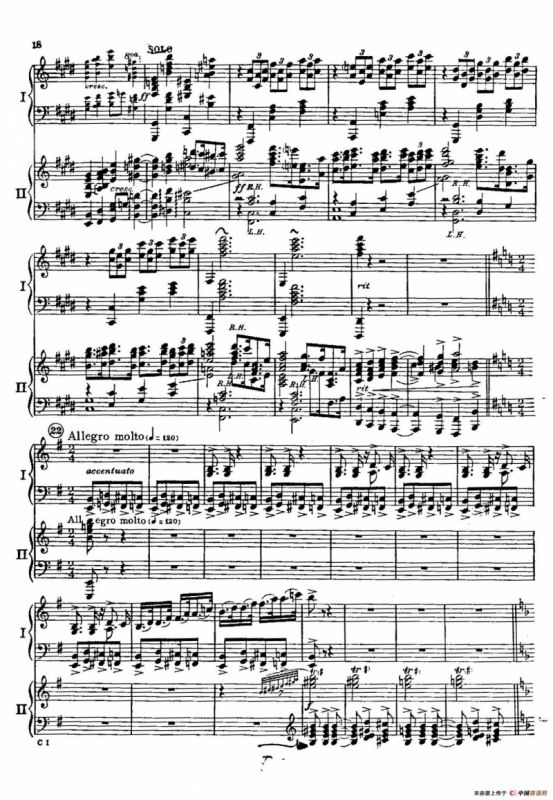 F大调爵士钢琴协奏曲（美版双钢琴原谱 P11—20）