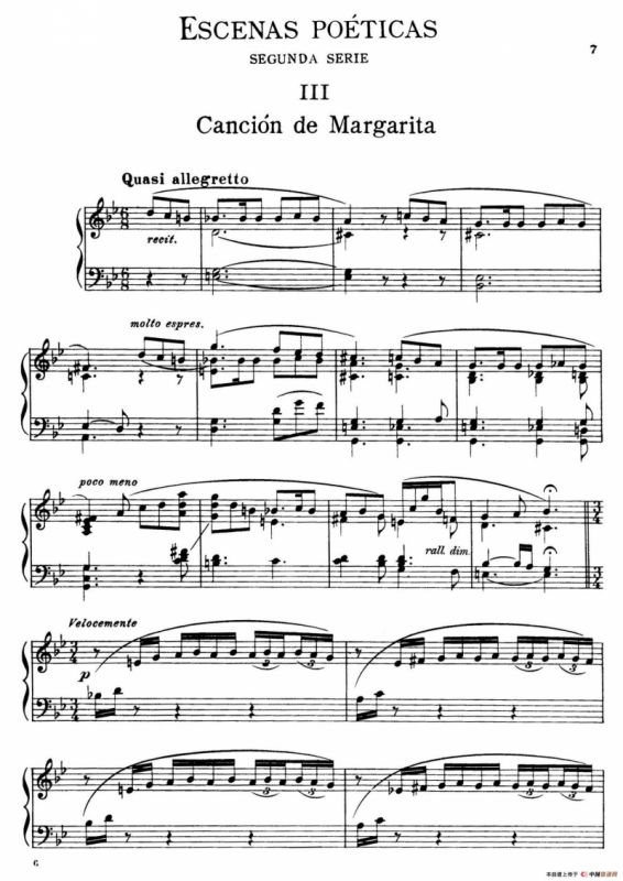 Escenas Poeticas（Segunda Serie Ⅲ）