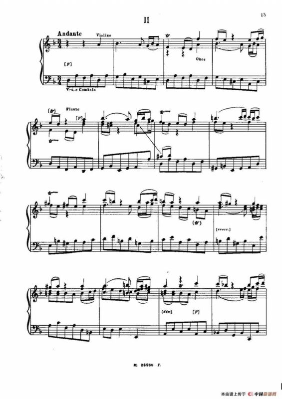 Brenburg Concerto No·2 in F Maj BWV·1047（F大调第二勃兰登堡协奏曲·Ⅱ）