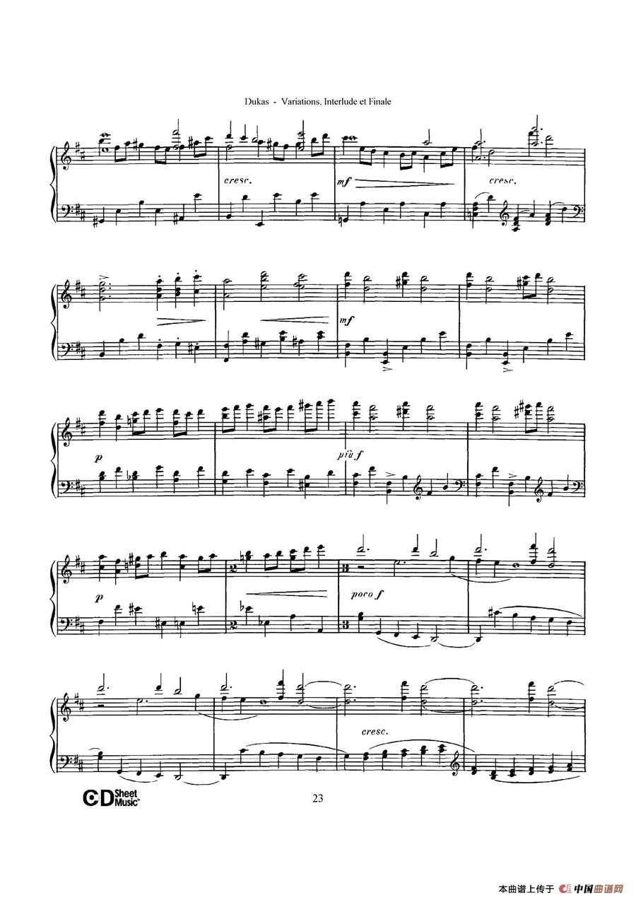 Variations, Interlude & Finale on theme de Rameau（拉摩主题变奏曲、间奏曲和终曲·第二部分）