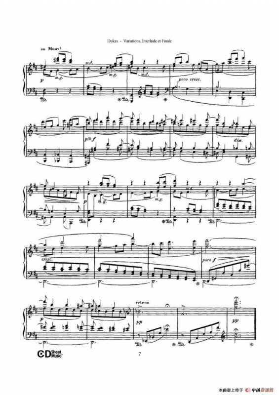 Variations, Interlude & Finale on theme de Rameau（拉摩主题变奏曲、间奏曲和终曲·第一部分）