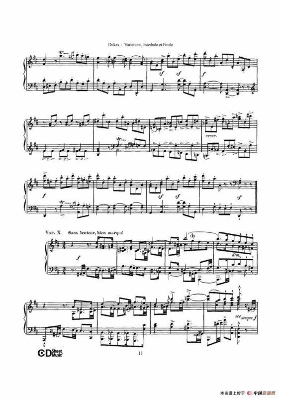 Variations, Interlude & Finale on theme de Rameau（拉摩主题变奏曲、间奏曲和终曲·第一部分）