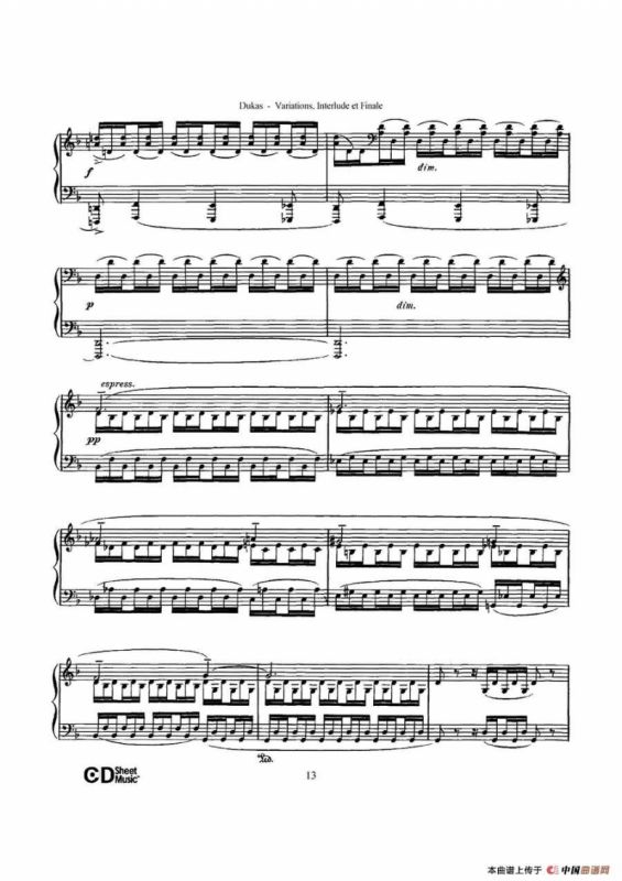 Variations, Interlude & Finale on theme de Rameau（拉摩主题变奏曲、间奏曲和终曲·第一部分）