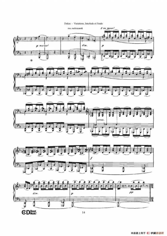 Variations, Interlude & Finale on theme de Rameau（拉摩主题变奏曲、间奏曲和终曲·第一部分）