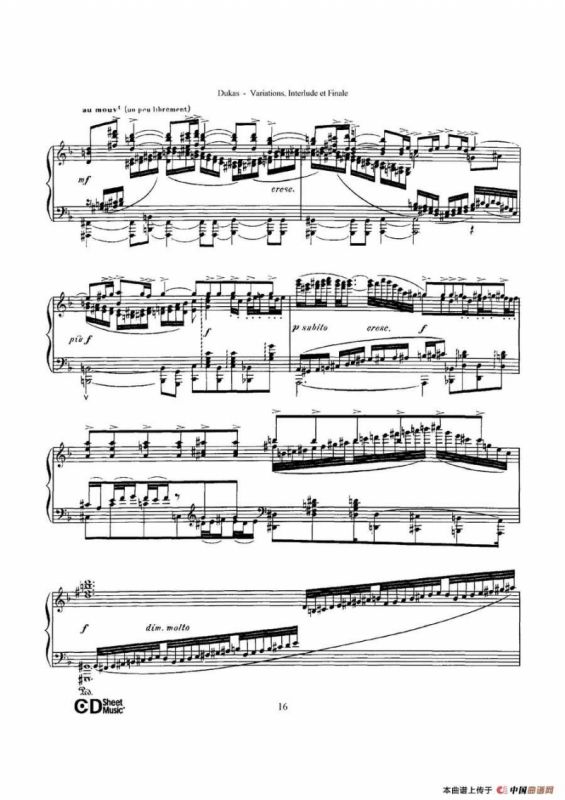 Variations, Interlude & Finale on theme de Rameau（拉摩主题变奏曲、间奏曲和终曲·第一部分）