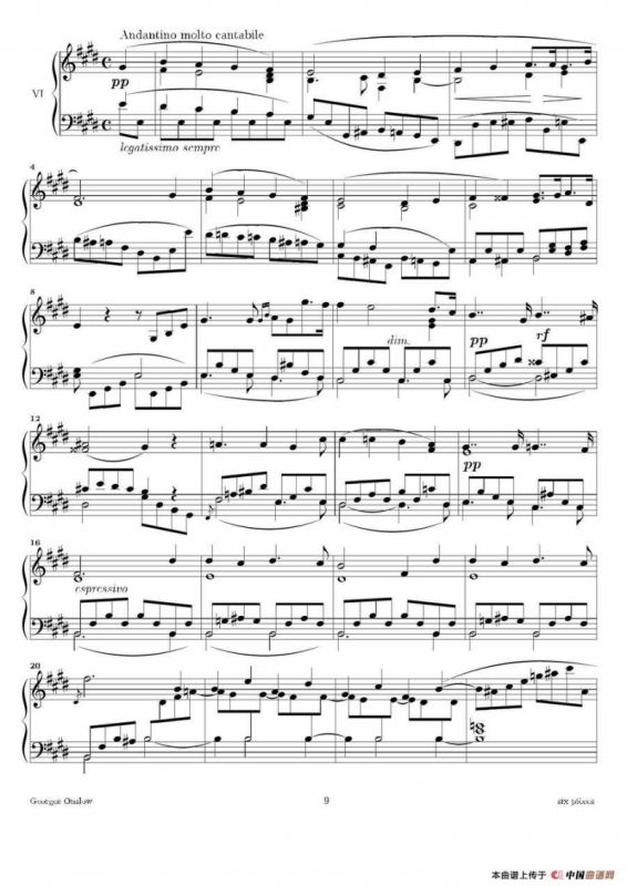Six Pieces（6首钢琴小品·Ⅵ）