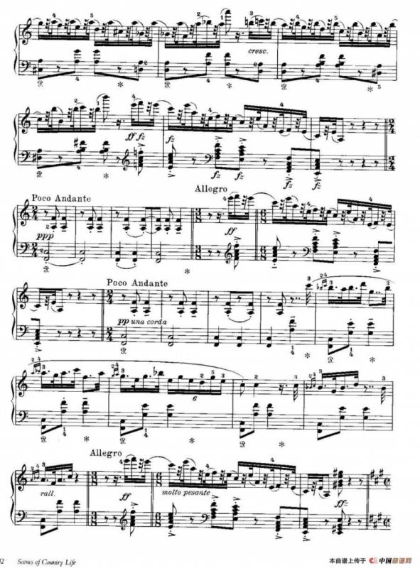 Scenes of Country Life Op·19（民间生活场景·Ⅲ）