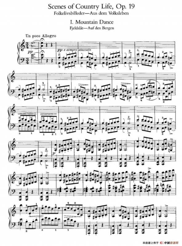 Scenes of Country Life Op·19（民间生活场景·Ⅰ）