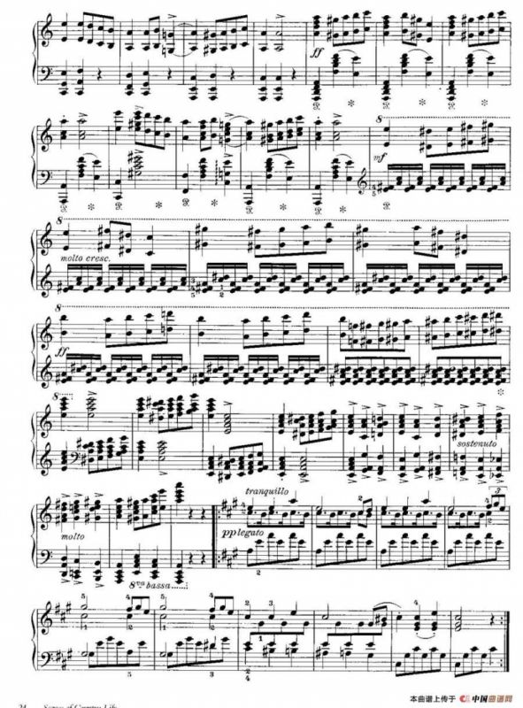 Scenes of Country Life Op·19（民间生活场景·Ⅰ）