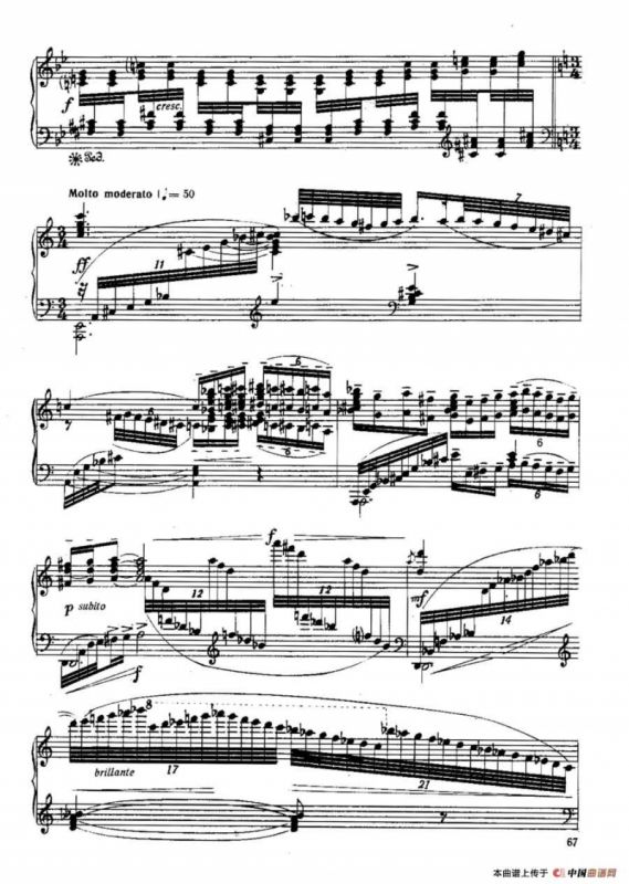 Six Préludes Exotiques Op·17（6首特色前奏曲·5）