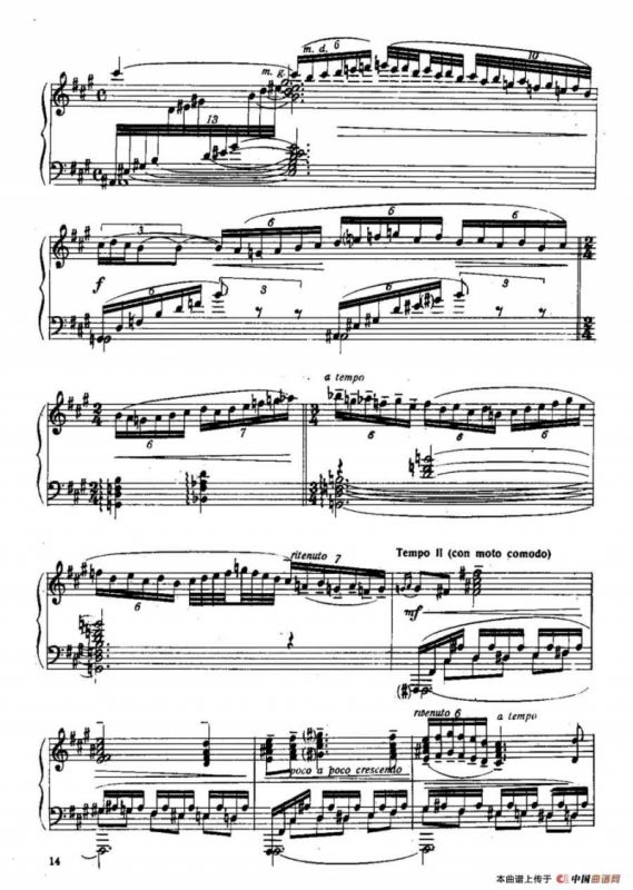 Six Préludes Exotiques Op·17（6首特色前奏曲·1）