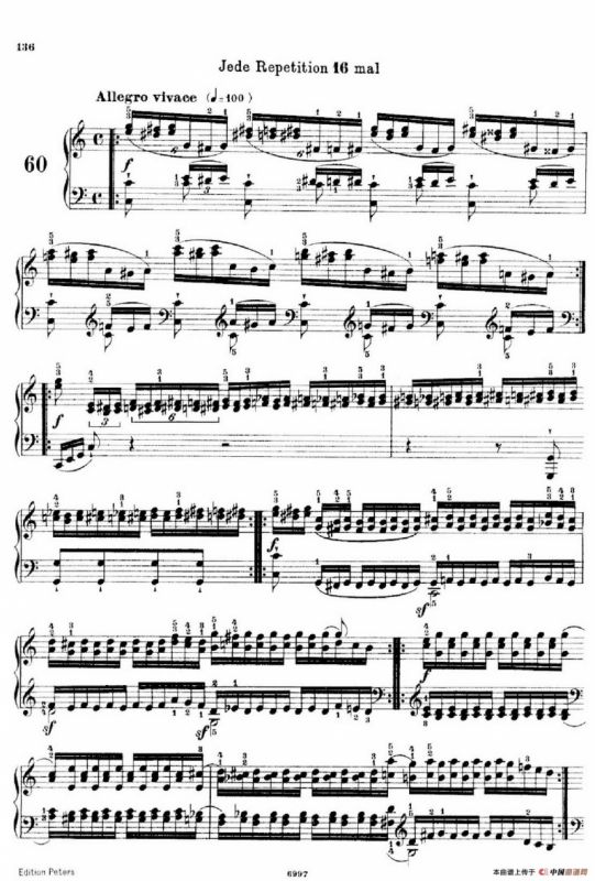 School of the Virtuoso Op.365（60首钢琴高级练习曲·60）