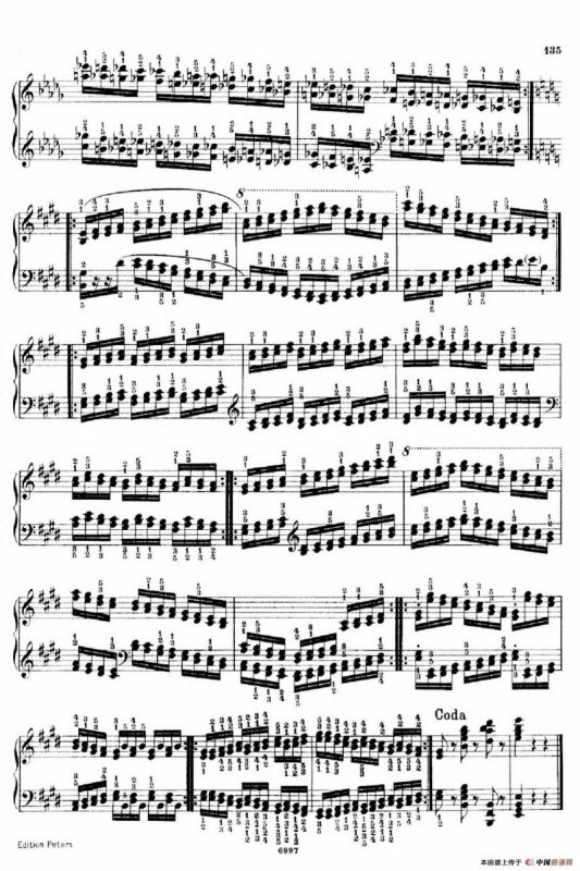 School of the Virtuoso Op.365（60首钢琴高级练习曲·59）