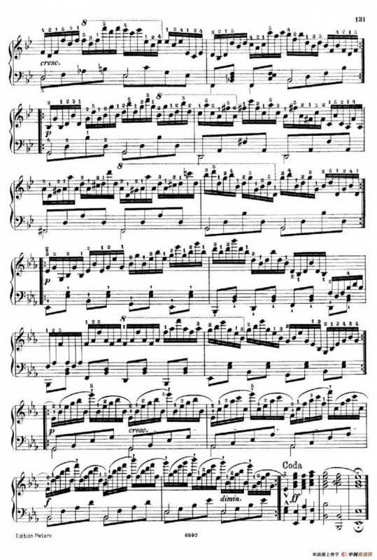 School of the Virtuoso Op.365（60首钢琴高级练习曲·57）