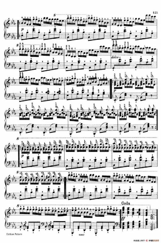 School of the Virtuoso Op.365（60首钢琴高级练习曲·54）