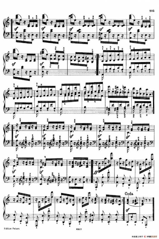 School of the Virtuoso Op.365（60首钢琴高级练习曲·45）