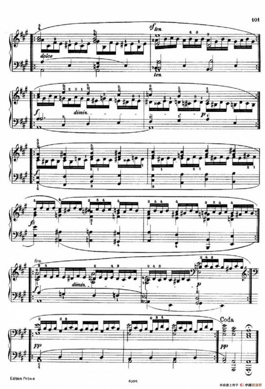 School of the Virtuoso Op.365（60首钢琴高级练习曲·43）