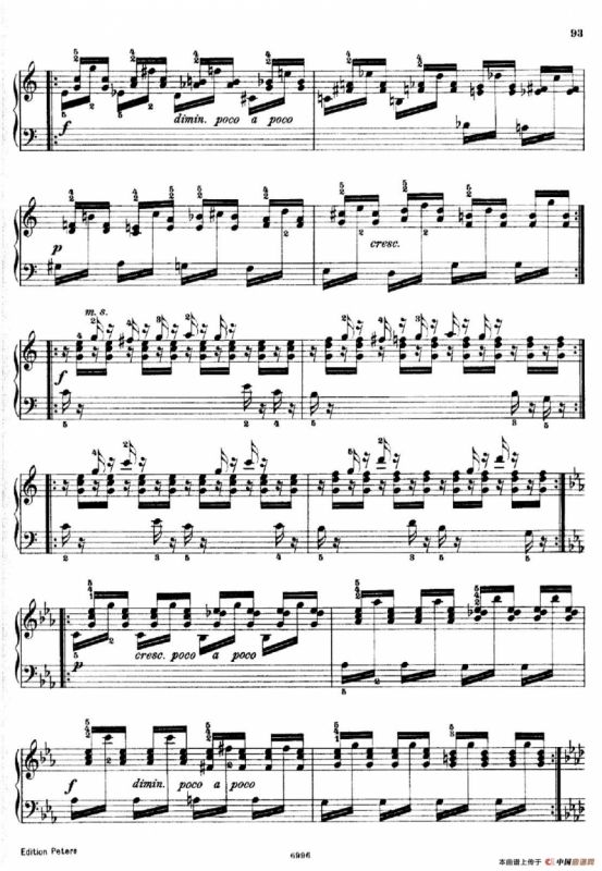 School of the Virtuoso Op.365（60首钢琴高级练习曲·40）