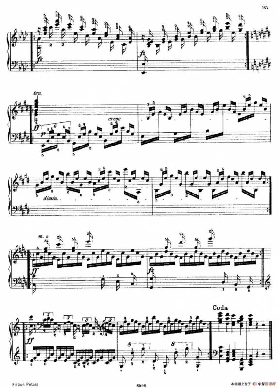 School of the Virtuoso Op.365（60首钢琴高级练习曲·40）