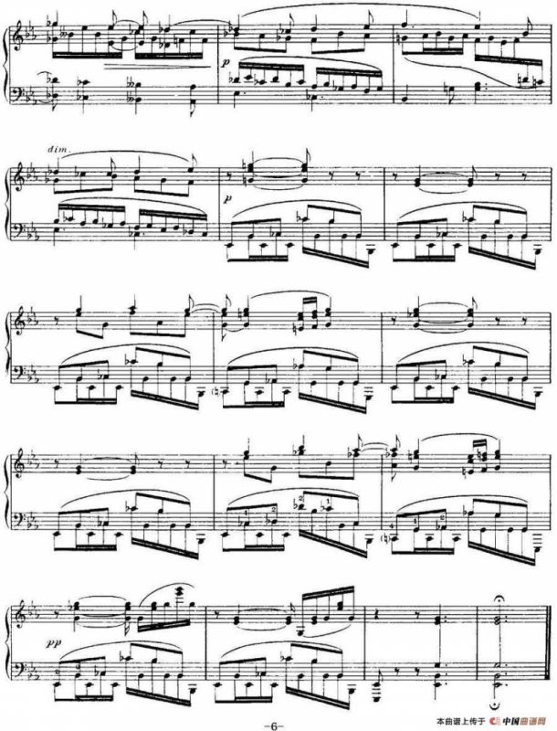 福雷13首船歌：Barcarolle No·12 in E-flat Op·106 bis