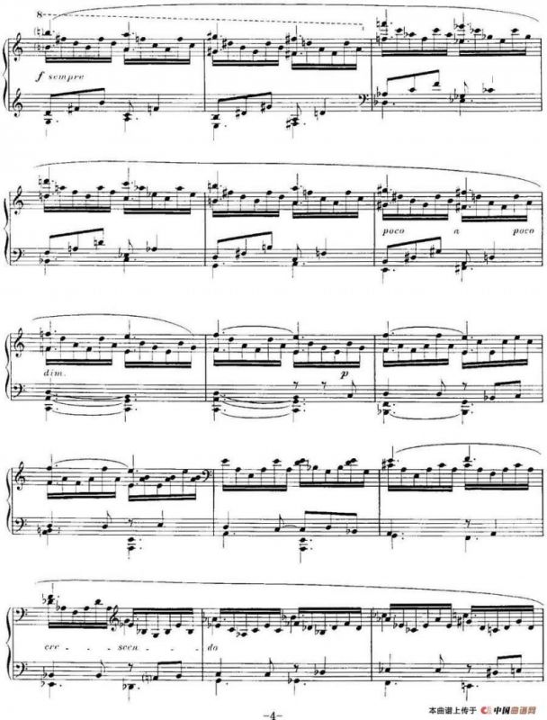 福雷13首船歌：Barcarolle No·10 in A min, Op·104, No· 2