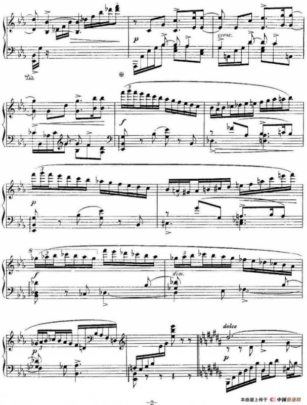 福雷13首船歌：Barcarolle No·6 in E-flat, Op·70