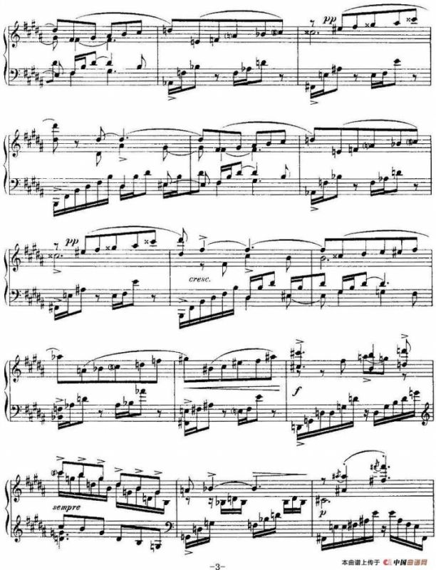 福雷13首船歌：Barcarolle No·6 in E-flat, Op·70