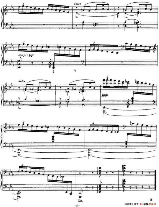 福雷13首船歌：Barcarolle No·6 in E-flat, Op·70