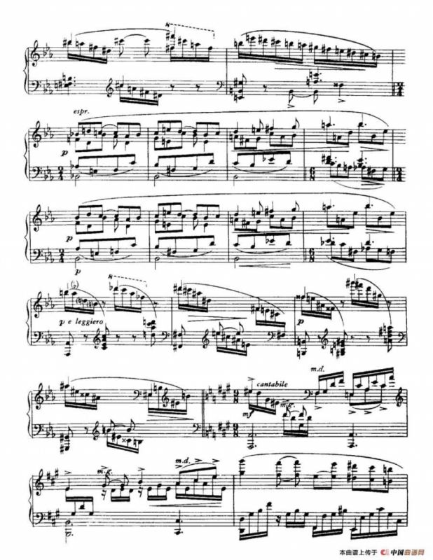 福雷13首船歌：Barcarolle No·5 in F-sharp min, Op·66