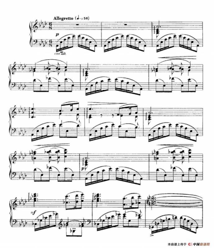 福雷13首船歌：Barcarolle No·4 in A-flat, Op·44