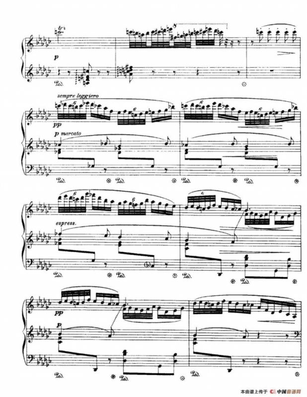 福雷13首船歌：Barcarolle No·3 in G-flat, Op·42