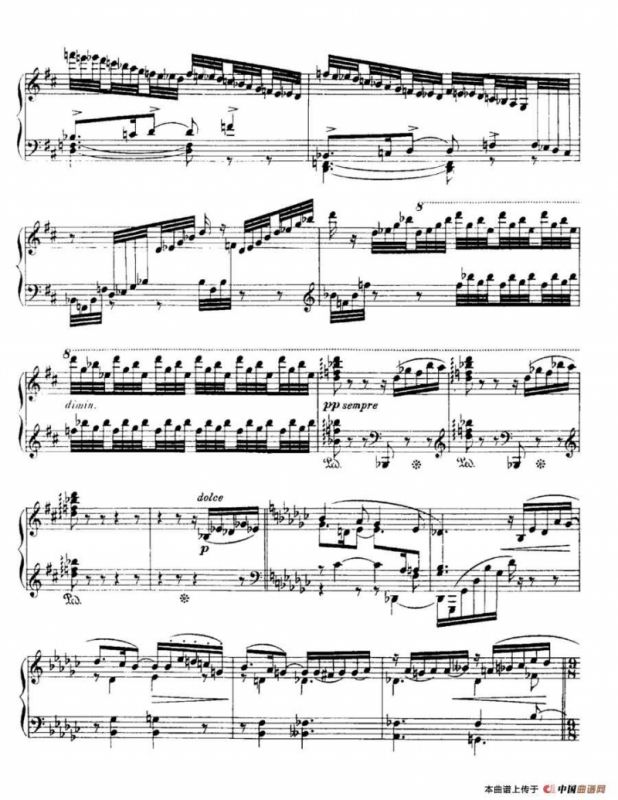 福雷13首船歌：Barcarolle No·3 in G-flat, Op·42