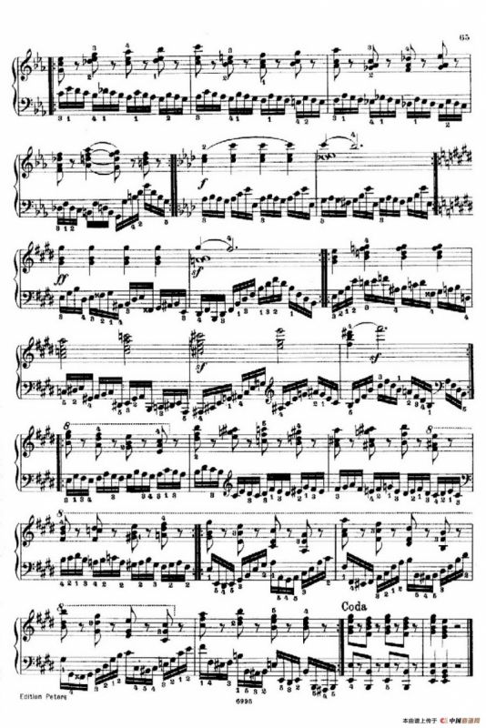 School of the Virtuoso Op.365（60首钢琴高级练习曲·26）