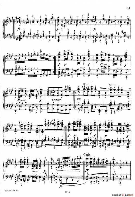 School of the Virtuoso Op.365（60首钢琴高级练习曲·25）
