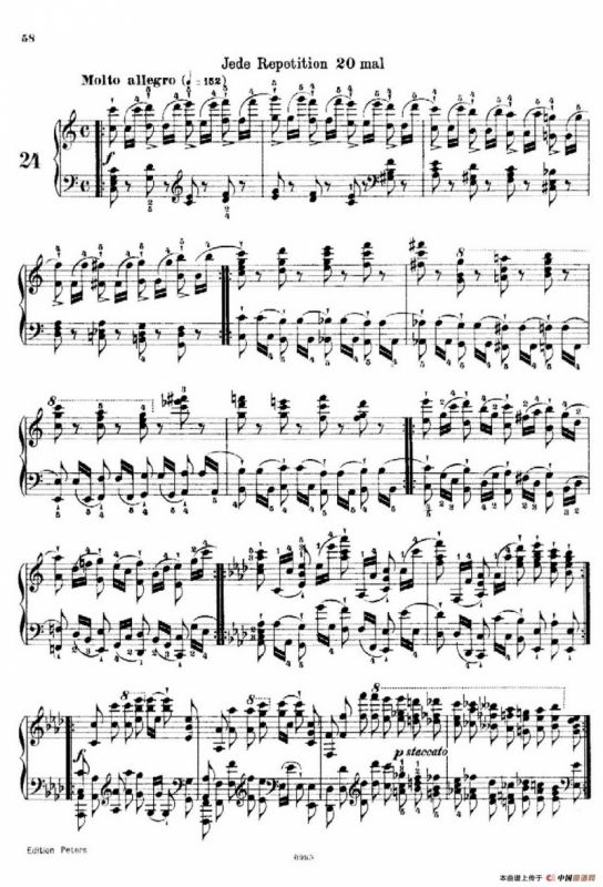 School of the Virtuoso Op.365（60首钢琴高级练习曲·24）