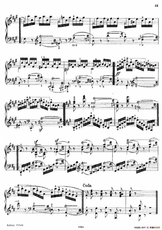 School of the Virtuoso Op.365（60首钢琴高级练习曲·16）
