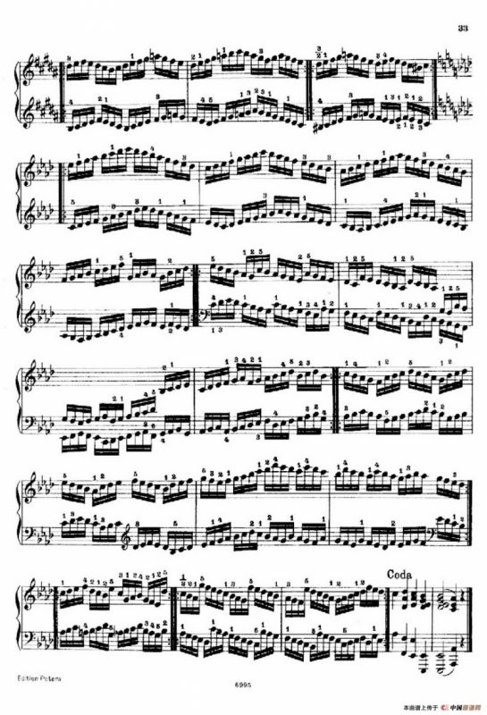 School of the Virtuoso Op.365（60首钢琴高级练习曲·13）