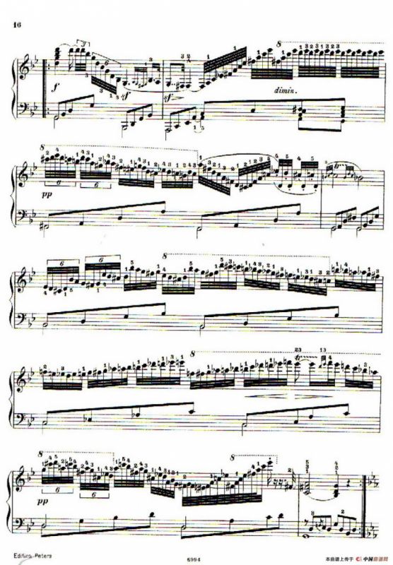 School of the Virtuoso Op.365（60首钢琴高级练习曲·5）